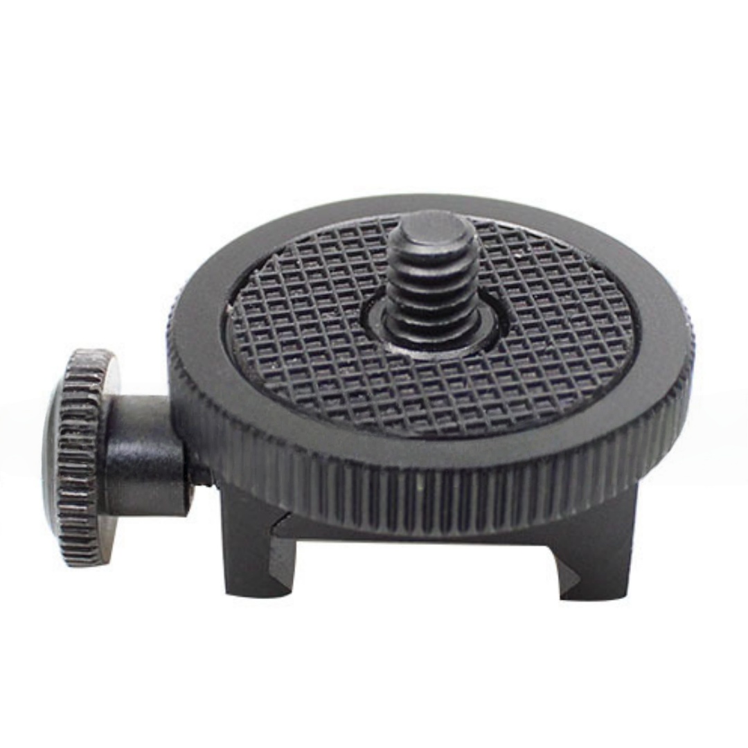 Hunting Outdoor Camera - 20mmレールマウントアダプター アクションカメラ/スマホ用 1/4インチネジベース アウトドアCSハンティング、サイクリングアドベンチャー、写真撮影に最適