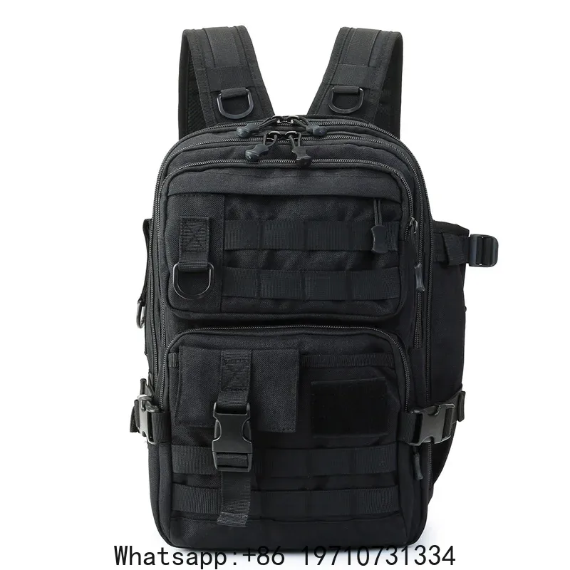 Outdoor Hunting Backpack - 1000D防水バックパックタックル収納バッグ、ダブルショルダースリングバッグ、アウトドアフィッシング、ハンティング、ハイキング用
