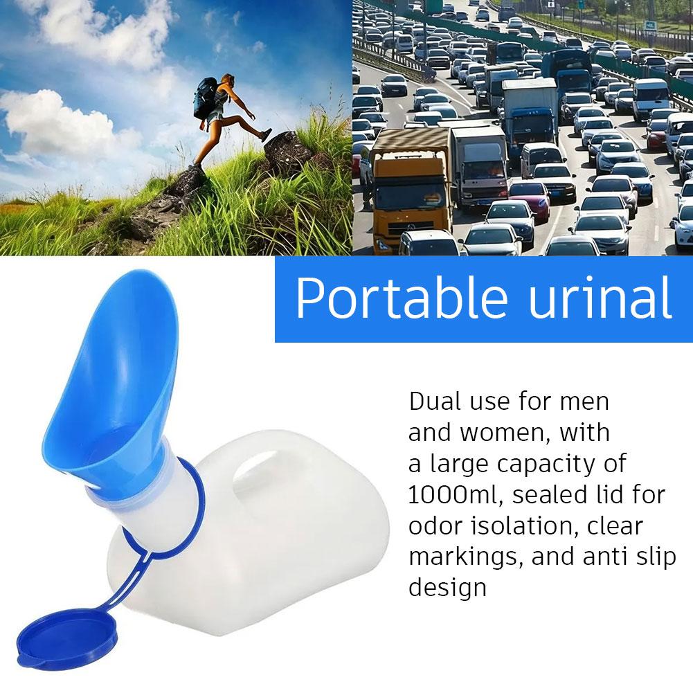 Outdoor Hunting Toilet - 1000ML ポータブル尿瓶ボトル ユニセックス 旅行 キャンプ 車