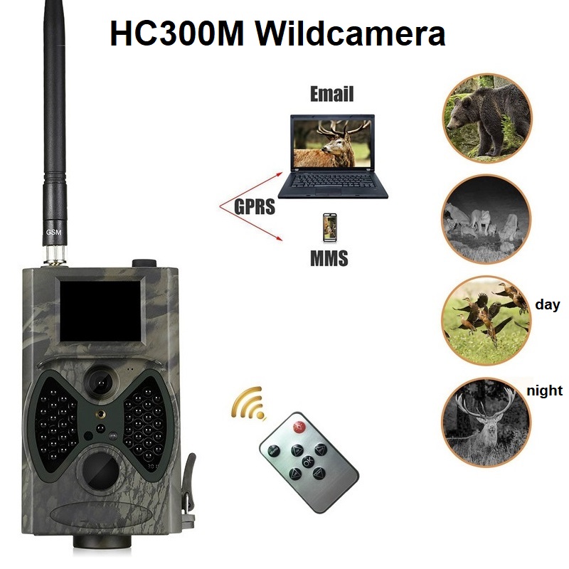 Hunting Outdoor Camera - HC300M 狩猟カメラ GSM 1080 1080p フォトトラップナイトビジョン野生生物赤外線狩猟トレイルカメラハントシャッセスカウト