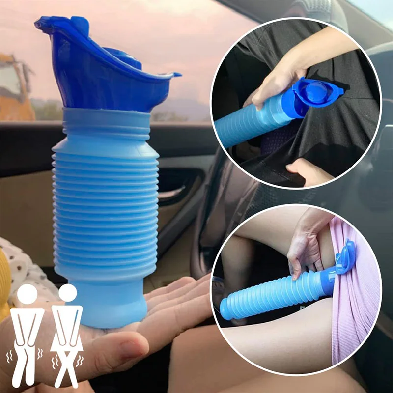 Outdoor Hunting Toilet - 750ml携帯用大人用尿器 アウトドアキャンプ 高品質旅行用尿器 車中排尿 尿ソフトトイレ 尿補助