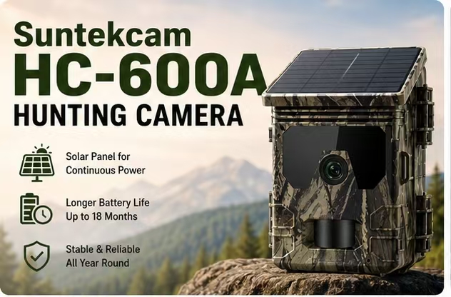 Hunting Outdoor Camera - ソーラーウェルダウフライドカメラ 50MP 4K ビデオトレイルカメラ ナイトビジョン付き 0.3秒モーション起動