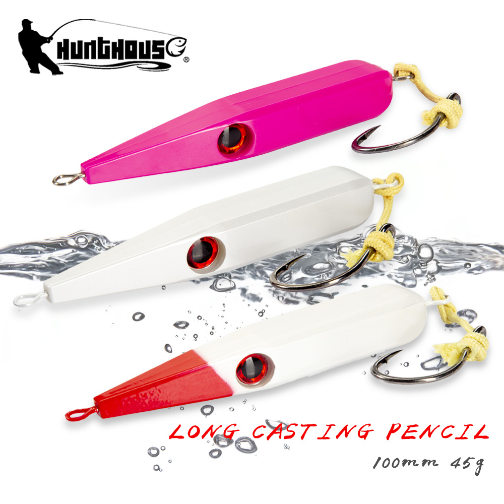 Hunting Quotes - Hunthouse 2個セット ヘビーシンキングペンシルフィッシングルアー 100mm/45g トローリングGTスティックベイト ソルトウォーター用