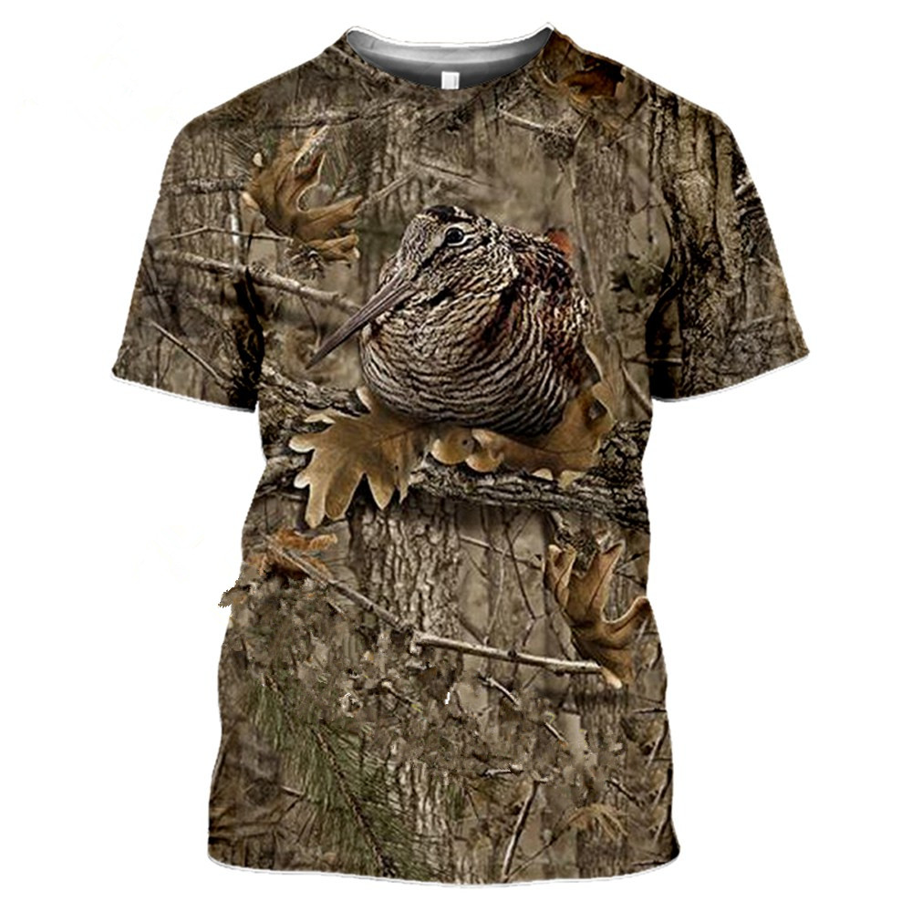 メンズカジュアルサマーTシャツ,速乾性カモフラージュプリント - Outdoor Hunting T Shirts のレビューと価格
