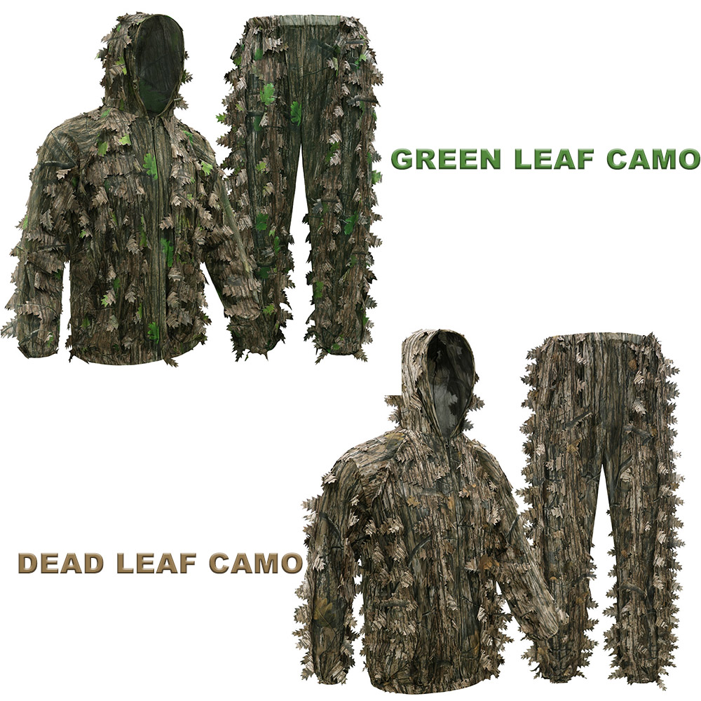 屋外狩猟大人の緑の葉/DeadLeaves 迷彩バイオニック - Ghillie Suit Woodland のレビューと価格