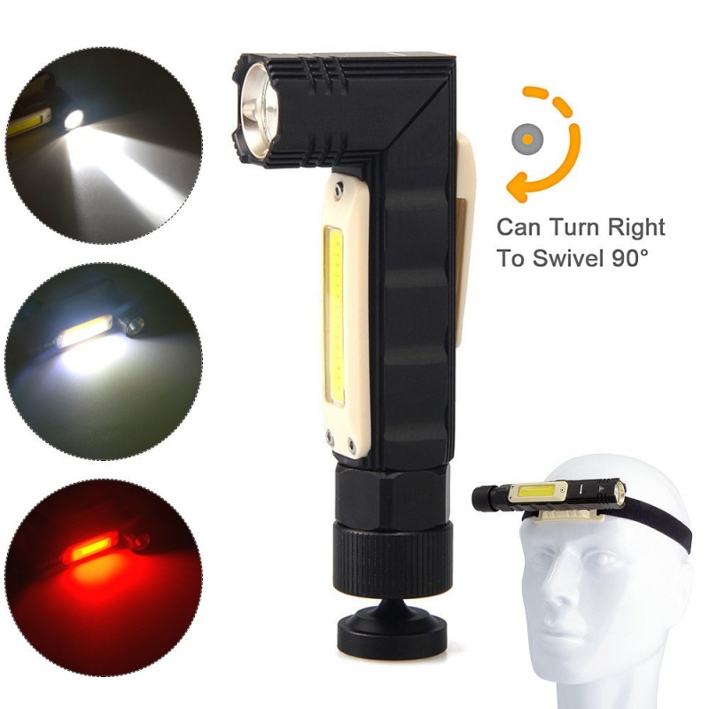 ハンズフリー戦術懐中電灯デュアル燃料 90 度ツイストロータ - Headlamp Tactical Bright のレビューと価格