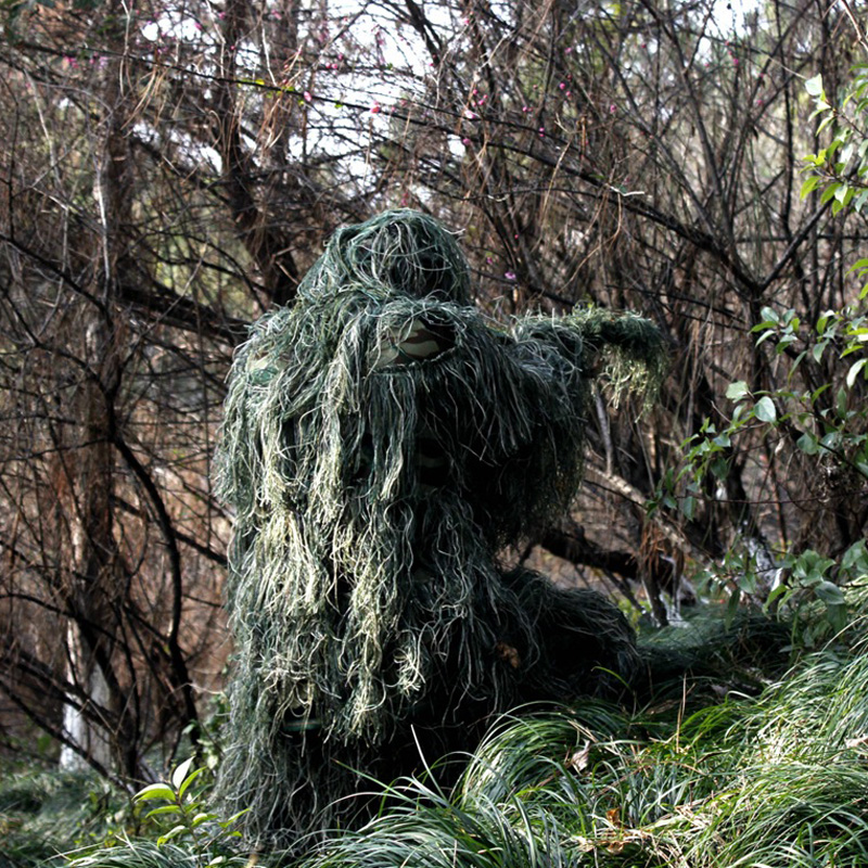 Ophidian 大人子供用迷彩スーツ 3D 草 Ghill - Ghillie Suit Woodland のレビューと価格