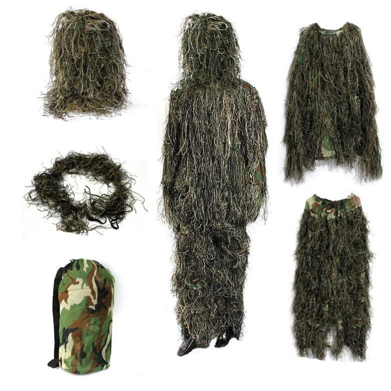 Ophidian 大人子供用迷彩スーツ 3D 草 Ghill - Ghillie Suit Woodland のレビューと価格
