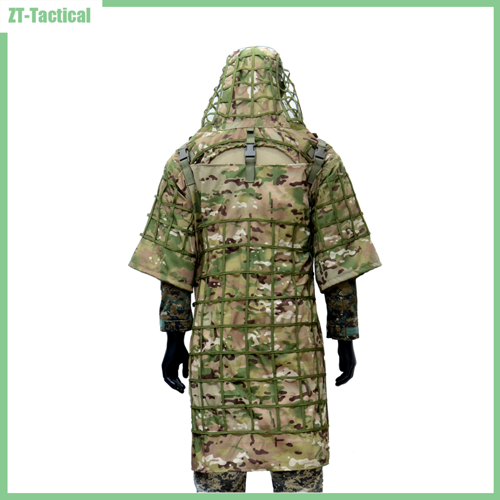 エアソフトピンボール、ポンチョ、カモフラージュハンティングベ - Ghillie Suit Woodland のレビューと価格