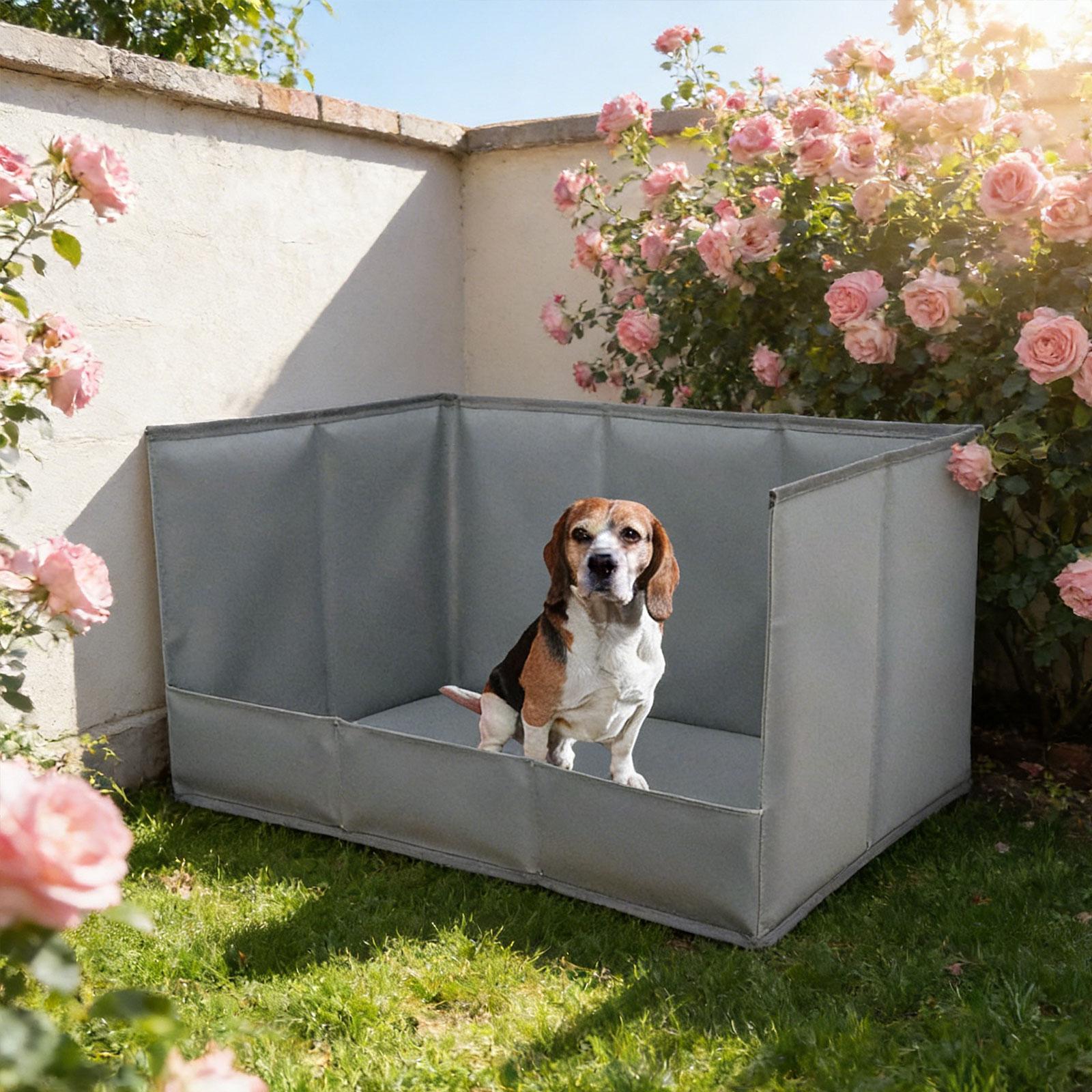 持ち運び可能な室内用犬用トイレトレー、おしっこ壁付き、高保護 - Outdoor Hunting Toilet のレビューと価格