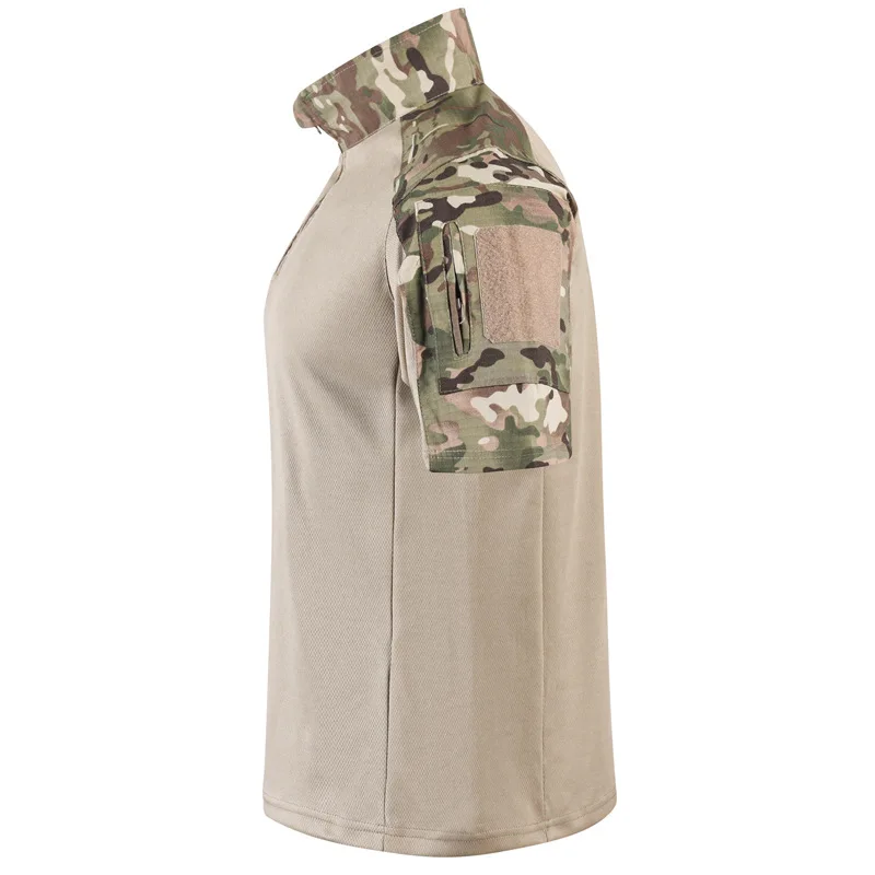 迷彩戦術シャツ半袖クイックドライ戦闘 Tシャツメンズ迷彩軍事 - Outdoor Hunting T Shirts のレビューと価格