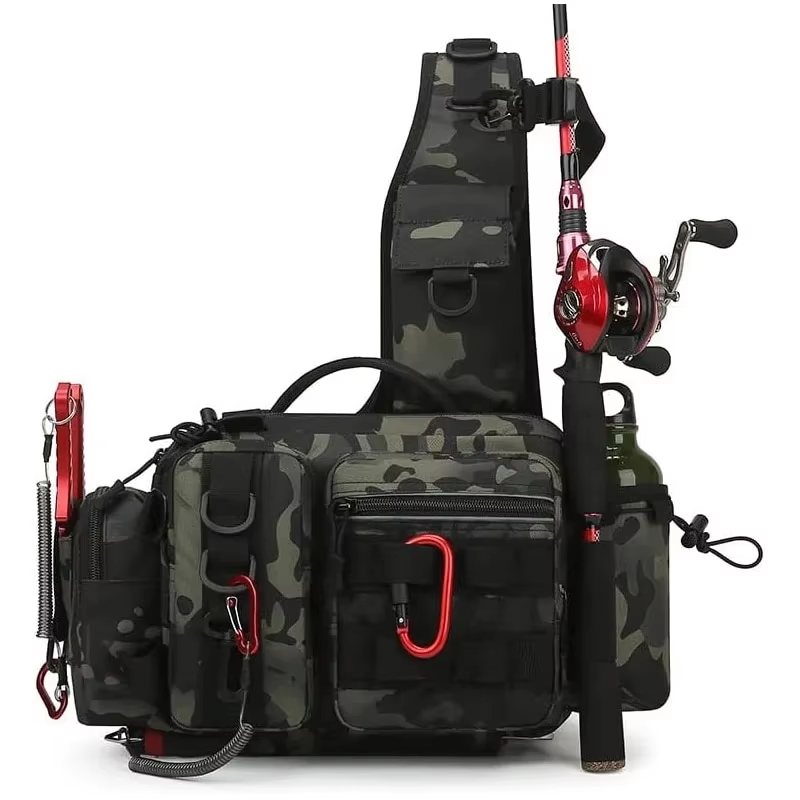 アウトドア戦術キャンプクライミングウエストスリングバッグクロ - Outdoor Hunting Backpack のレビューと価格