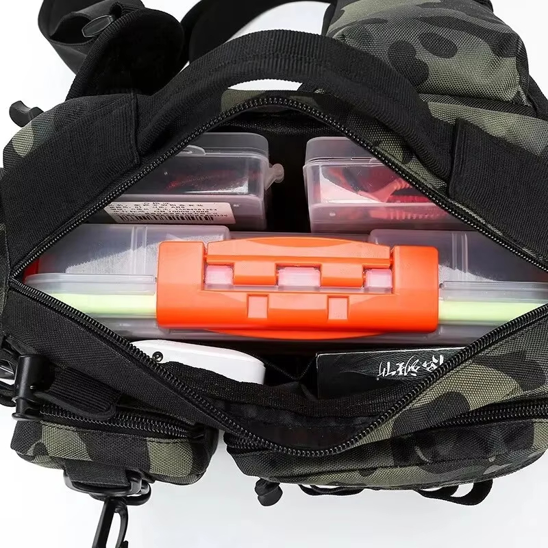 アウトドア戦術キャンプクライミングウエストスリングバッグクロ - Outdoor Hunting Backpack のレビューと価格