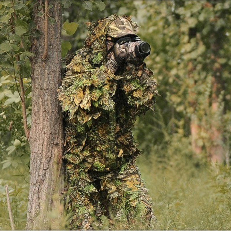 男性と女性のための屋外のギリースーツ、カモフラージュ服、ジャ - Ghillie Suit Woodland のレビューと価格