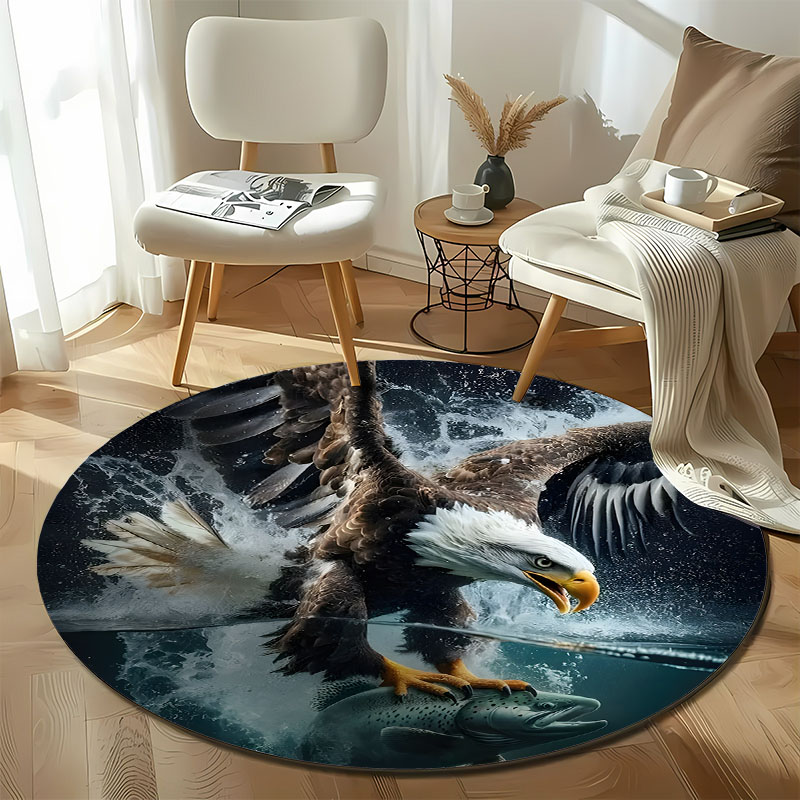送料無料！ イーグルハンティングシーンラグ リビングルーム用 - Hunting Outdoor Rug のレビューと価格