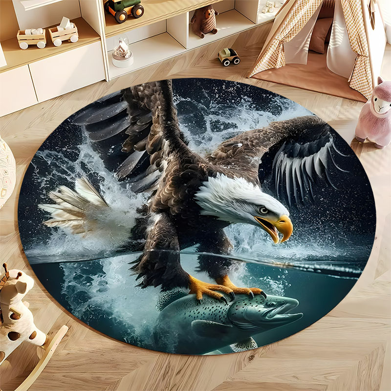 送料無料！ イーグルハンティングシーンラグ リビングルーム用 - Hunting Outdoor Rug のレビューと価格
