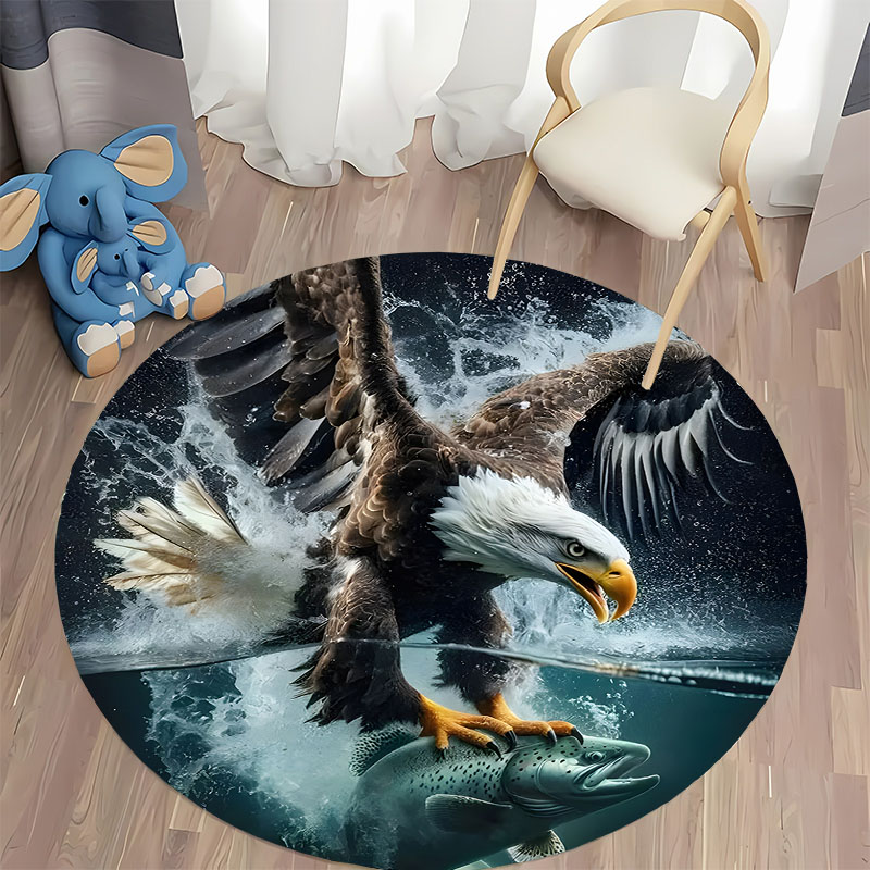 送料無料！ イーグルハンティングシーンラグ リビングルーム用 - Hunting Outdoor Rug のレビューと価格