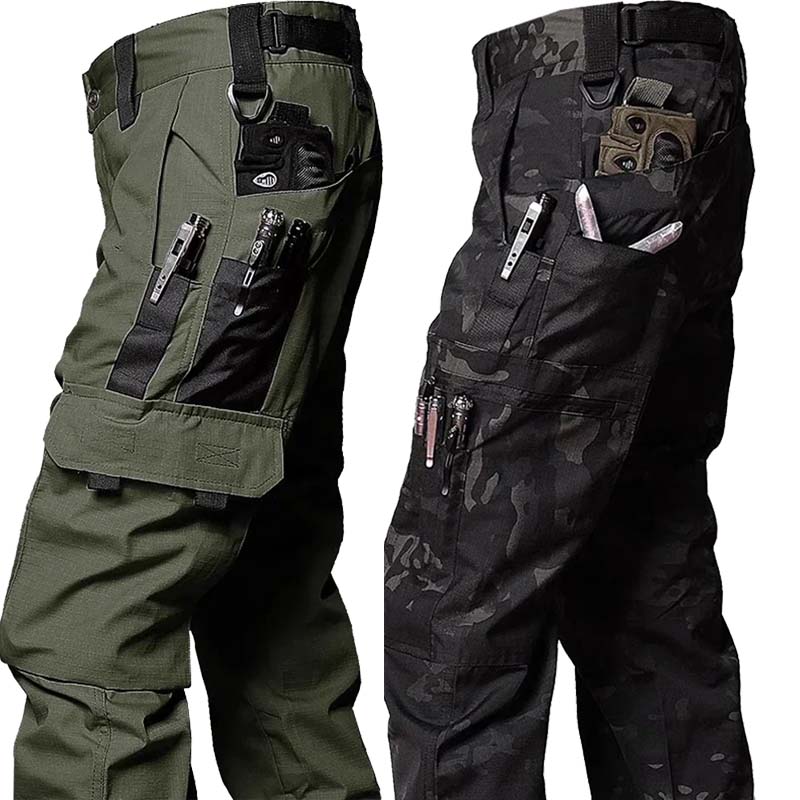 新しい戦術的なワークパンツ男性カジュアルアウトドアカーゴパン - Hunting Outdoor Clothing のレビューと価格