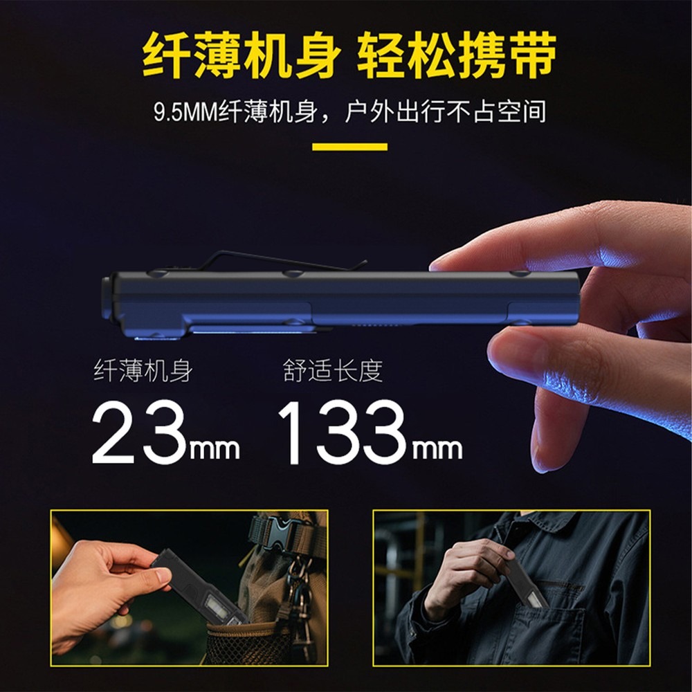 薄型戦術用LED懐中電灯、3つのライトモード、携帯用EDCポ - Headlamp Tactical Bright のレビューと価格