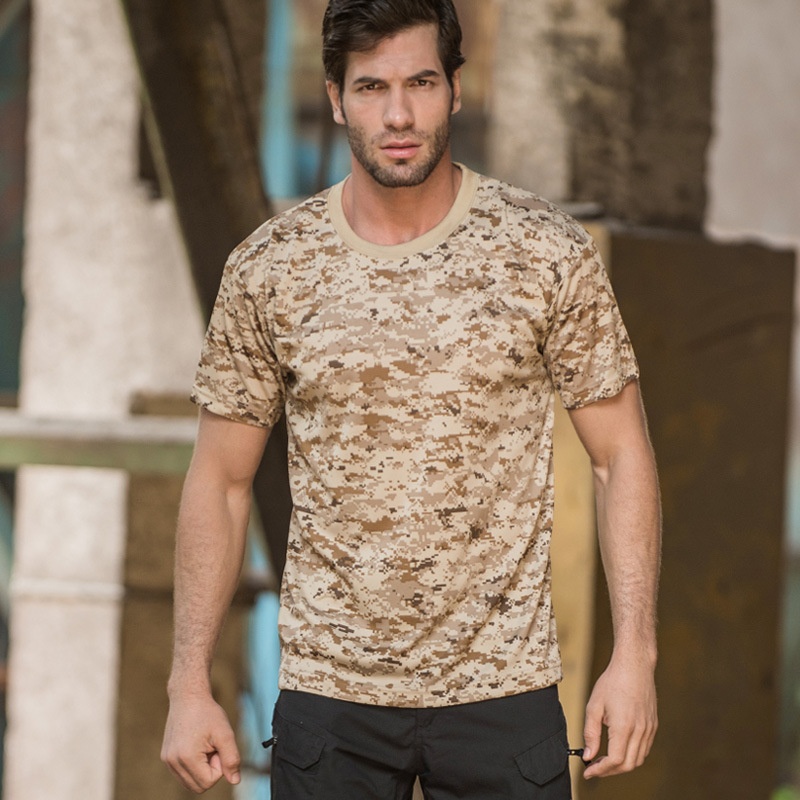 アウトドアスポーツ メンズ Tシャツ 3D迷彩柄 速乾 Oネ - Outdoor Hunting T Shirts のレビューと価格