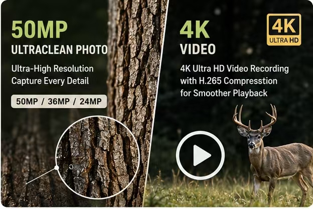 ソーラーウェルダウフライドカメラ 50MP 4K ビデオトレ - Hunting Outdoor Camera のレビューと価格