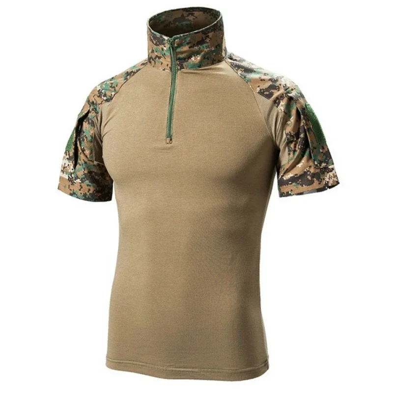 戦術的な Tシャツ男性スポーツアウトドア Tシャツ速乾性半袖 - Outdoor Hunting T Shirts のレビューと価格