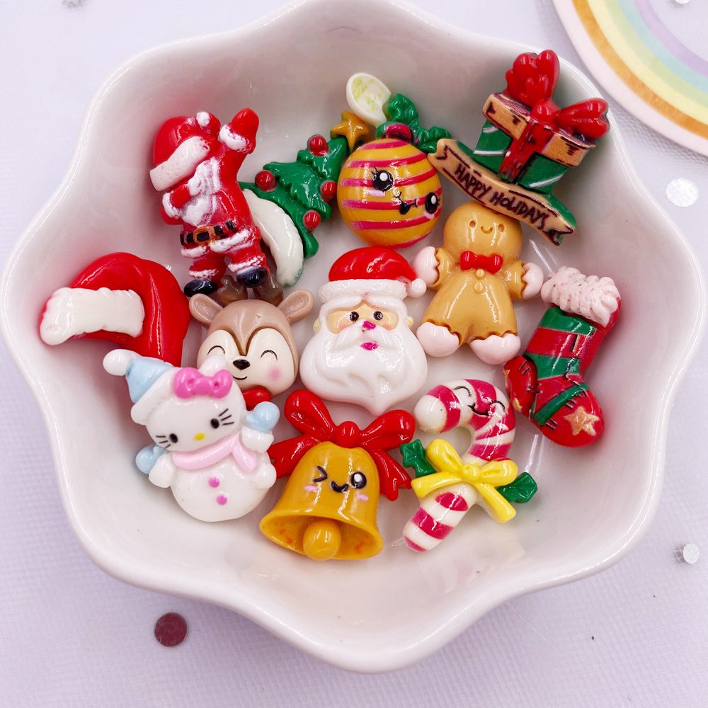 樹脂製のミニカワイイカラー,12個,手作りの木,クリスマスの - Elk Bugle Call のレビューと価格