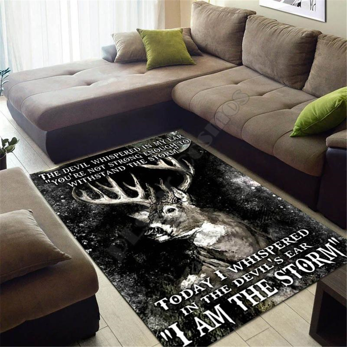 鹿狩りエリアラグ 3Dプリントラグ フロアマット ラグ 滑り - Hunting Outdoor Rug のレビューと価格