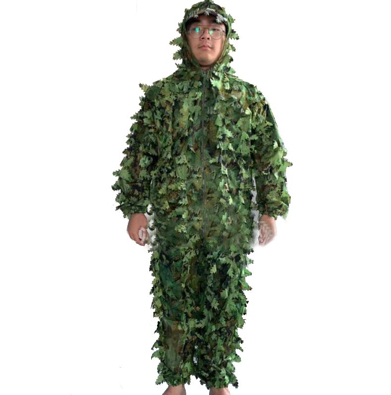 庭と狩猟のためのカモフラージュと花のエキゾチックな衣装,新し - Ghillie Suit Woodland のレビューと価格
