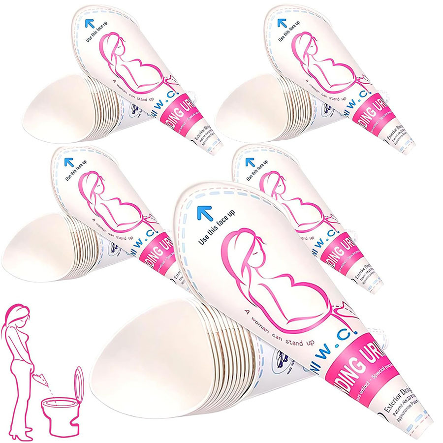 6/12/24 個使い捨て女性排尿装置ポータブルおしっこ漏斗 - Outdoor Hunting Toilet のレビューと価格